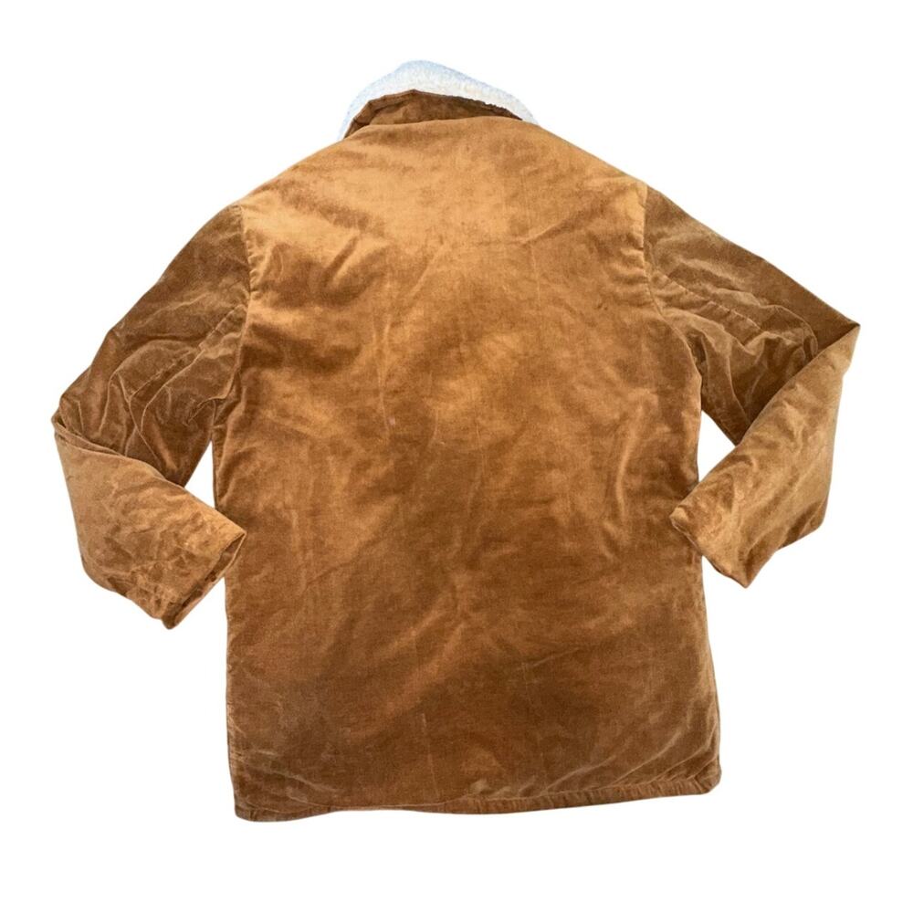 Vintage 70s Royal Knight Corduroy Sherpa Lined Ranch Coat Men’s 42 Long - Picture 2 of 5